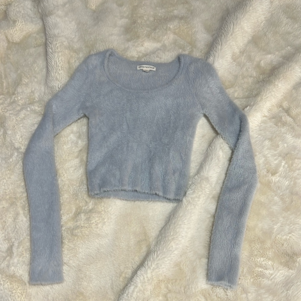 Aéropostale light blue crop top